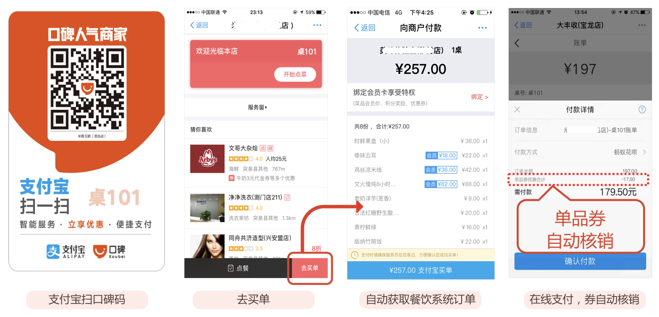 口碑推史上最快買單服務(wù)對(duì)賬、支付、開(kāi)發(fā)票、優(yōu)惠抵扣一步到位|餐飲界